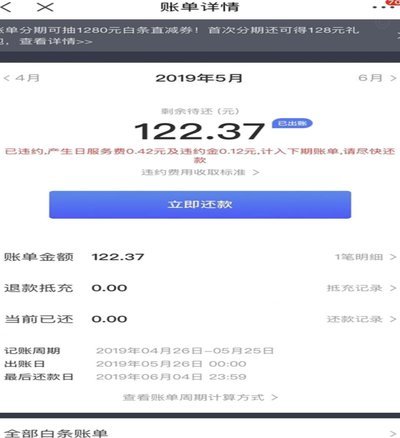白条还款在哪里查还款记录