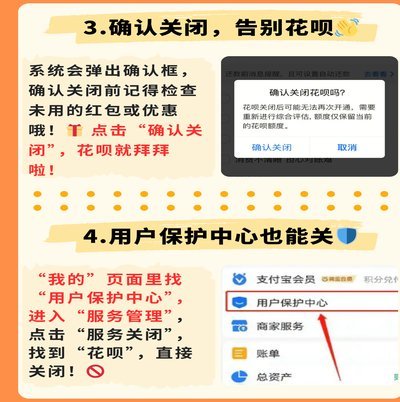 花呗使用平台怎么关闭